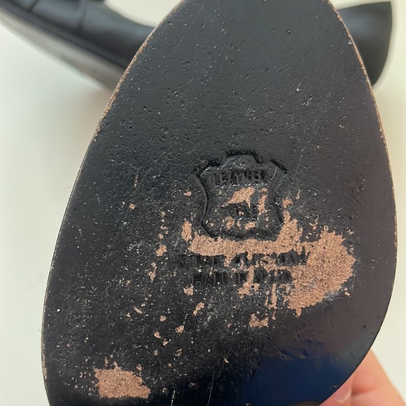 Stuart Weitzman black satin pumps with a diamond detailing - Picture 6 of 7